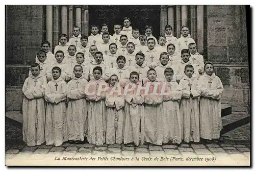 Ansichtskarte AK La Manecanterie des Petits Chanteurs a la Croix de Bois Paris decembre 1908