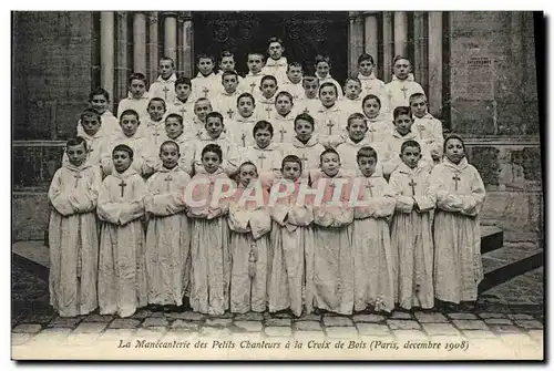 Cartes postales La Manecanterie des Petits Chanteurs a la Croix de Bois Paris decembre 1908