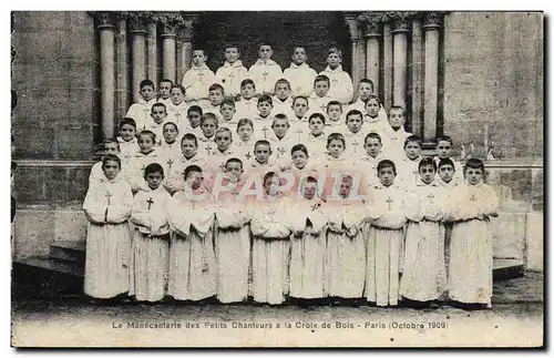 Cartes postales La Manecanterie des Petits Chanteurs a la Croix de Bois Paris Octobre 1909