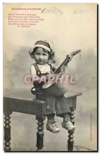 Cartes postales Musique Vocation d&#39enfants