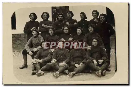 CARTE PHOTO Chambery Militaria Chasseurs Alpins