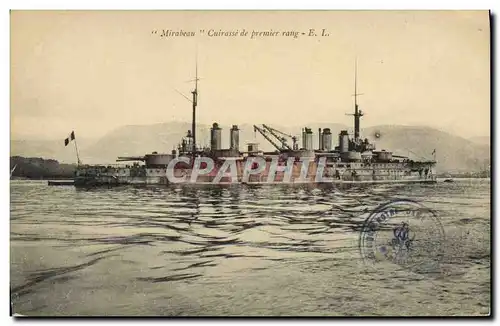 Cartes postales Bateau Mirabeau Cuirasse de premier rang