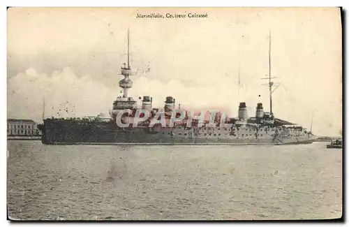 Cartes postales Bateau Marseillaise Croiseur Cuirasse
