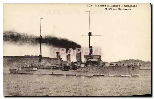 Cartes postales Bateau Metz Croiseur