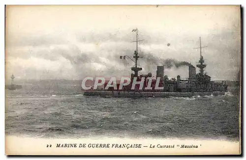 Cartes postales Bateau Le cuirasse Massena