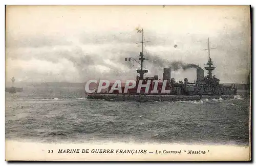 Cartes postales Bateau Le cuirasse Massena