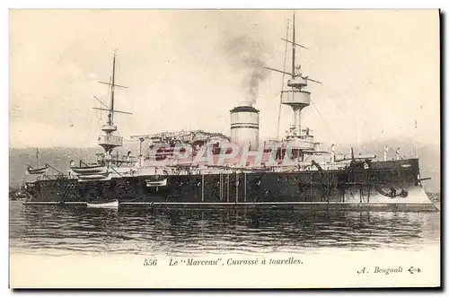 Cartes postales Bateau Le Marceau Cuirasse a tourelles