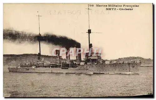Cartes postales Bateau Metz Croiseur