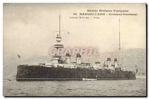Ansichtskarte AK Bateau Marseillaise Croiseur Cuirasse