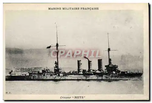 Cartes postales Bateau Croiseur Metz