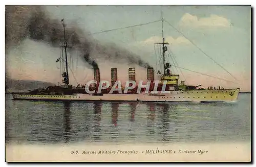 Cartes postales Bateau Mulhouse Croiseur leger