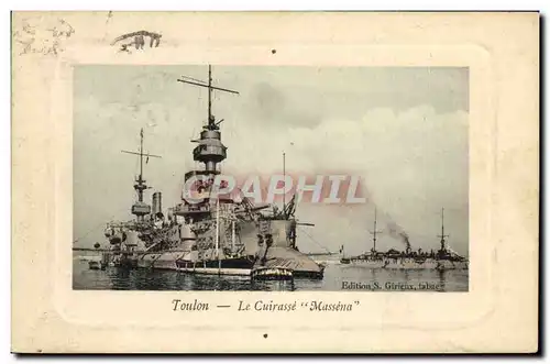 Cartes postales Bateau Le cuirasse Massena