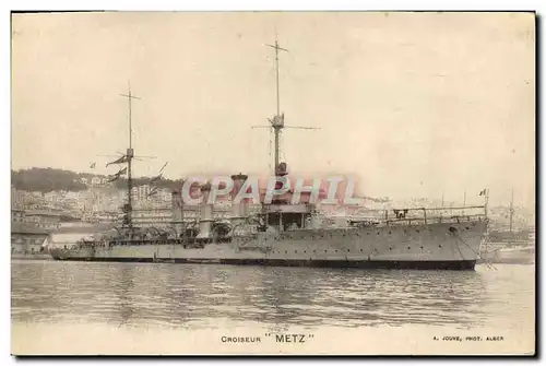 Cartes postales Bateau Croiseur Metz
