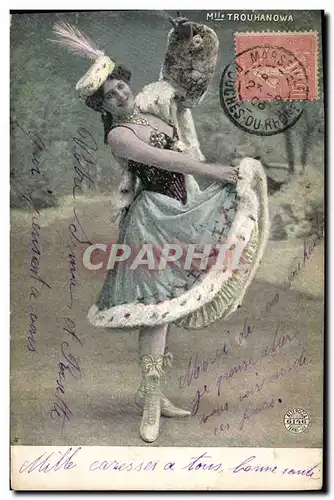 Cartes postales Femme Theatre Mlle Trouhanowa