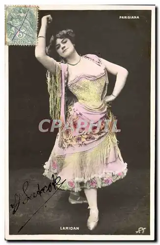 Cartes postales Femme Theatre Parisiana Laridan