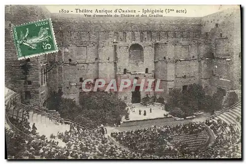 Ansichtskarte AK Theatre antique d&#39Orange Iphigenie Vue d&#39ensemble du theatre et des gradins