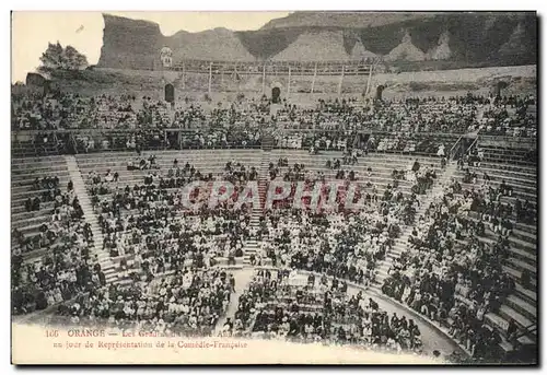 Ansichtskarte AK Theatre Orange La gradins du theatre antique un jour de representation de la Comedie Francaise