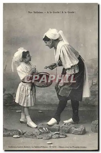 Cartes postales Folklore Nos Sablaises Enfant Femme