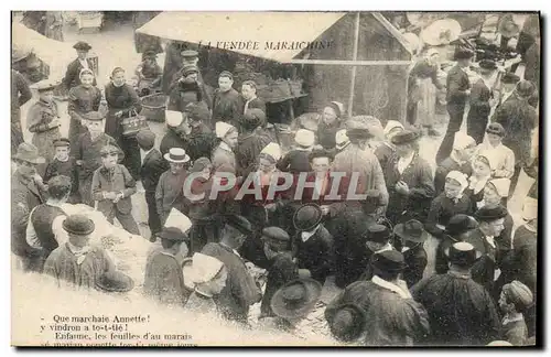 Cartes postales Folklore La Vendee Maraichine