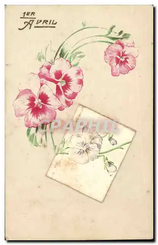 Cartes postales Fantaisie Fleurs