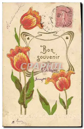 Cartes postales Fantaisie Fleurs