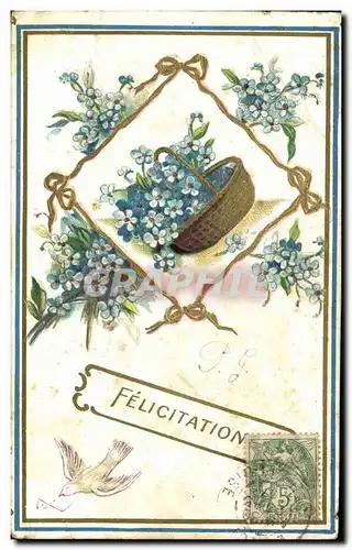 Cartes postales Fantaisie Fleurs