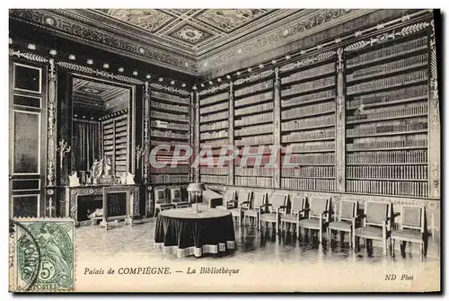 Ansichtskarte AK Bibliotheque Palais de Compiegne