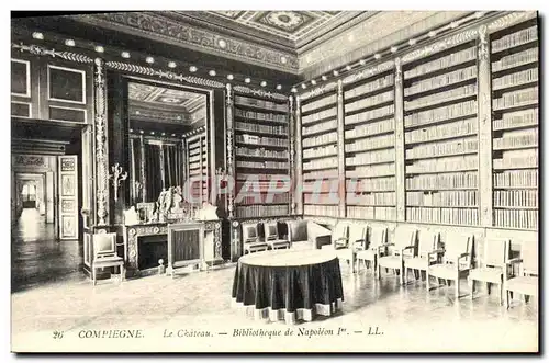 Ansichtskarte AK Bibliotheque de Napoleon 1er Compiegne Le chateau