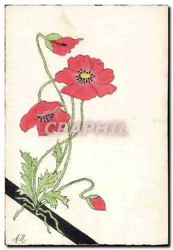 Vintage Postcard Fantasy Flowers�