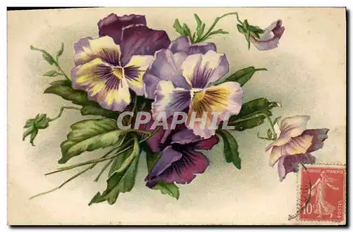 Cartes postales Fantaisie Fleurs