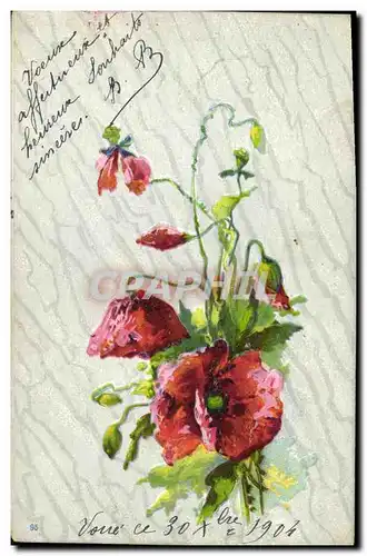 Cartes postales Fantaisie Fleurs