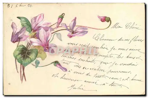 Cartes postales Fantaisie Fleurs