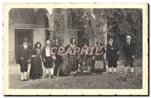 Moderne Karte Folklore Friulano Accordeon Costumi Carnici