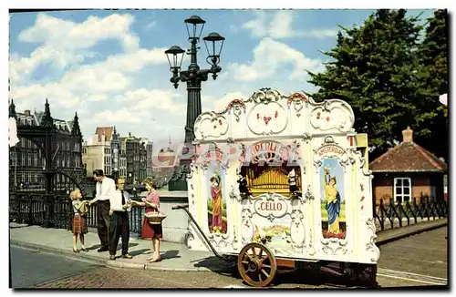 Cartes postales moderne Amsterdam L&#39orgue de barbarie Perlee Cello