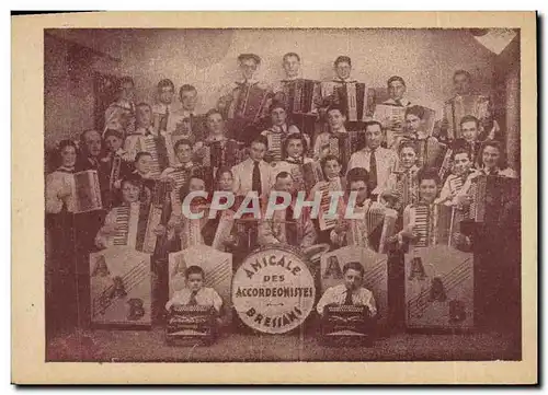 Cartes postales Amical des Accordeonistes Bressans Accordeon