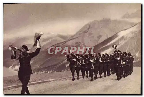 Ansichtskarte AK Militaria Chasseurs Alpins Fanfare