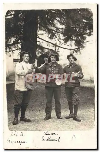 CARTE PHOTO Annecy Militaria Chasseurs Alpins