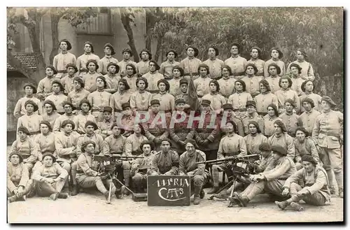 CARTE PHOTO 141eme RIA Militaria Chasseurs Alpins