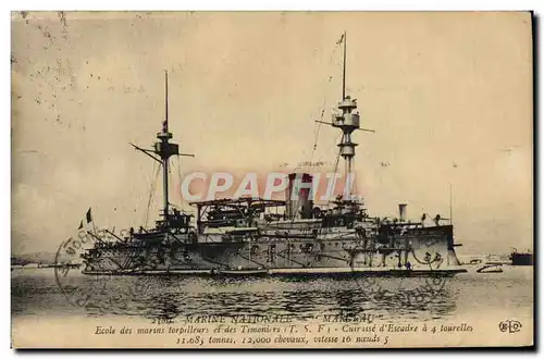 Cartes postales Bateau Marceau Ecole des Marins torpilleurs et des timoniers