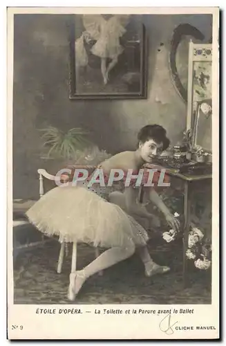 Cartes postales Theatre Etoile d&#39Opera La toilette et la parure avant le ballet