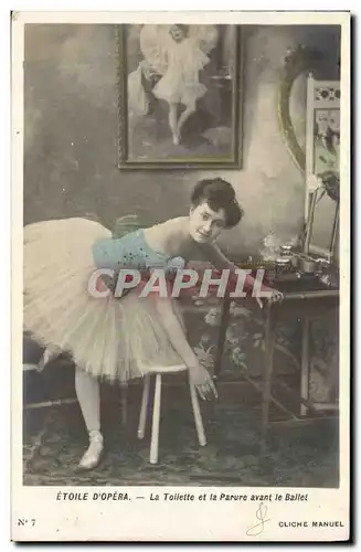Cartes postales Theatre Etoile d&#39Opera La toilette et la parure avant le ballet