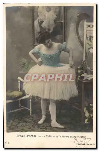 Cartes postales Theatre Etoile d&#39Opera La toilette et la parure avant le ballet