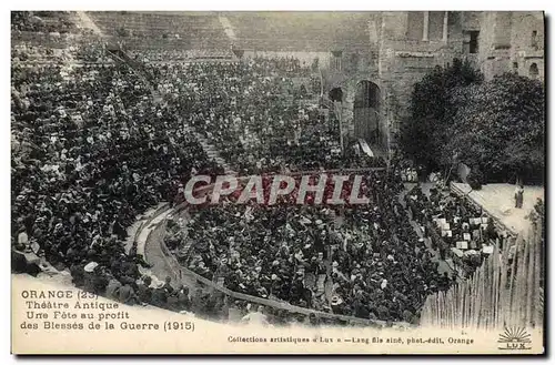 Cartes postales Theatre Orange Theatre antique Une fete au profit des blesses de la guerre