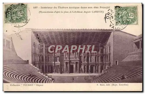 Ansichtskarte AK Theatre interieur du theatre antique dans son etat primitif Orange