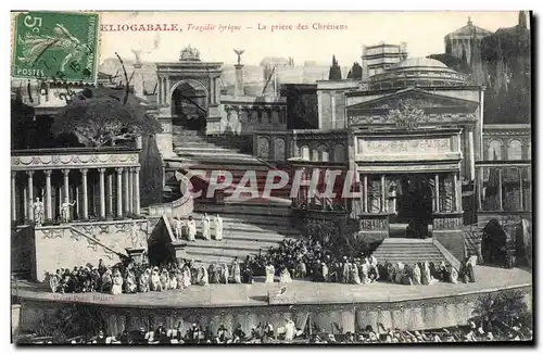 Cartes postales Theatre Heliogabale Le priere des chretiens
