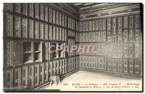 Ansichtskarte AK Bibliotheque Blois le chateau Aile Francois 1er Catherine de Medicis Les armoires secretes