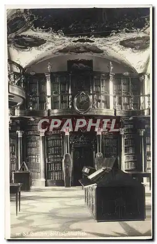 Cartes postales Bibliotheque St Gallen Stiftsbibliothek