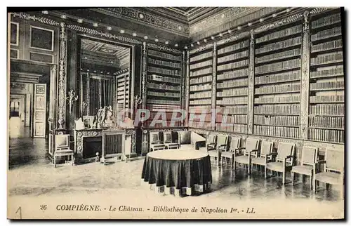 Ansichtskarte AK Bibliotheque de Napoleon 1er Le chateau Compiegne