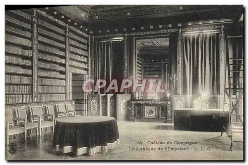 Ansichtskarte AK Bibliotheque de l&#39empereur Napoleon 1er Chateau de Compiegne