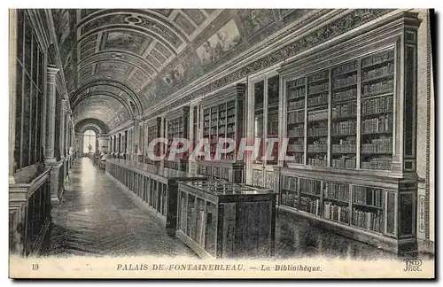 Ansichtskarte AK Bibliotheque Palais de Fontainebleau